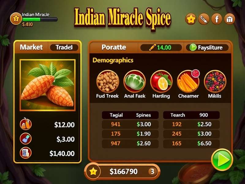 Indian Miracle Spice market interface